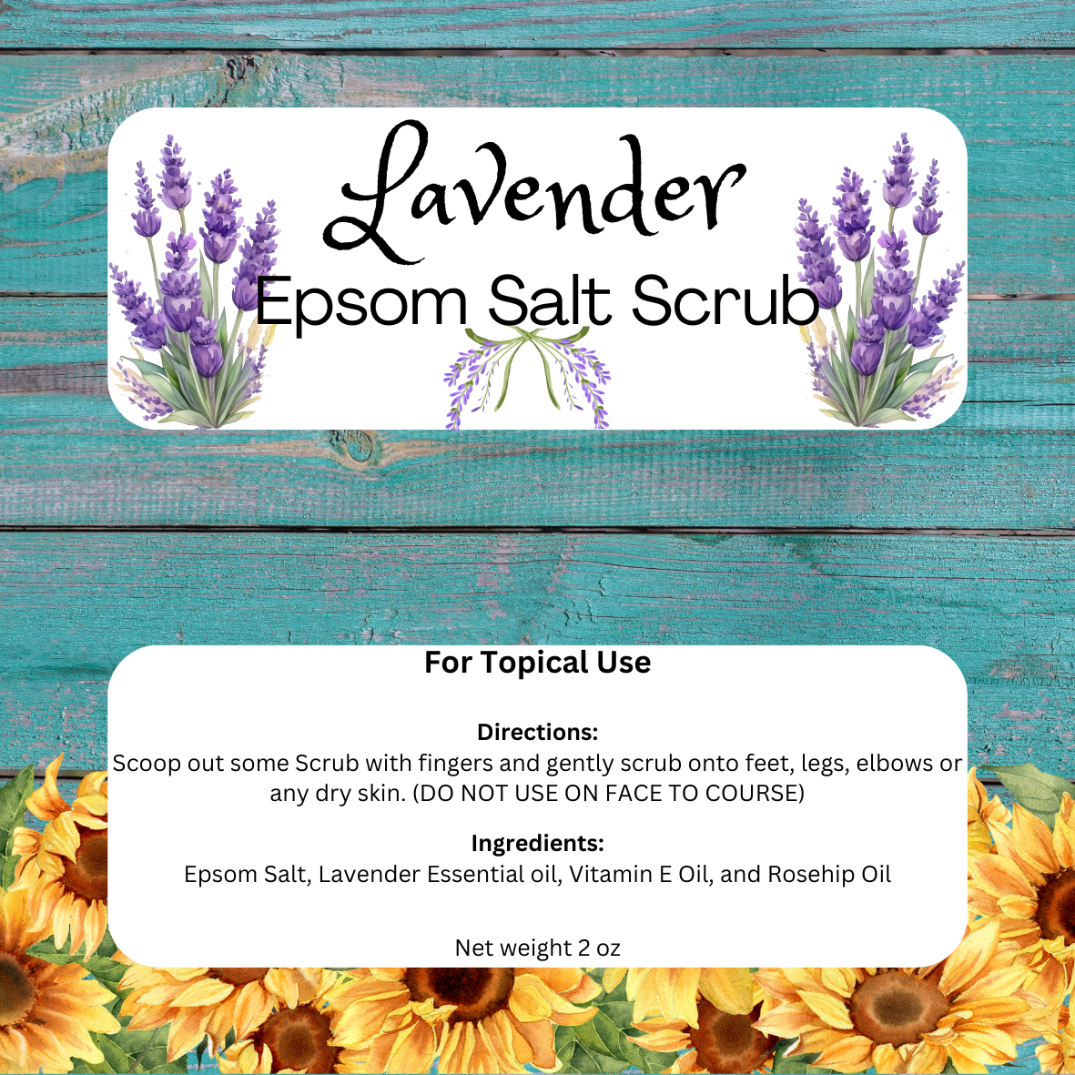 Epsom Salt Scrub Epsom Salt Scrub