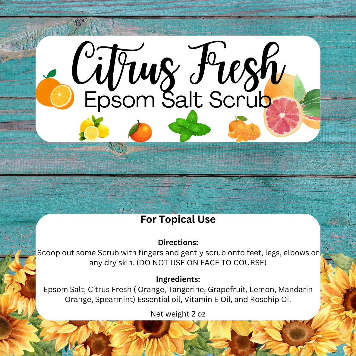 Epsom Salt Scrub Epsom Salt Scrub