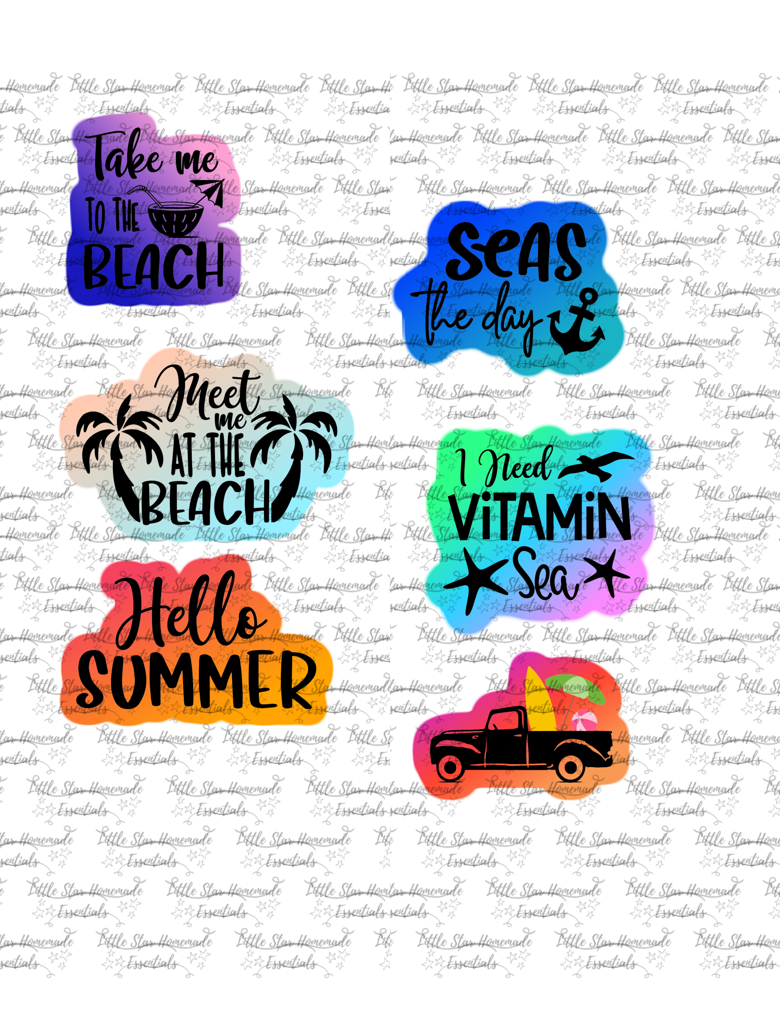 Sassy Beach Stickers Sassy Beach Stickers