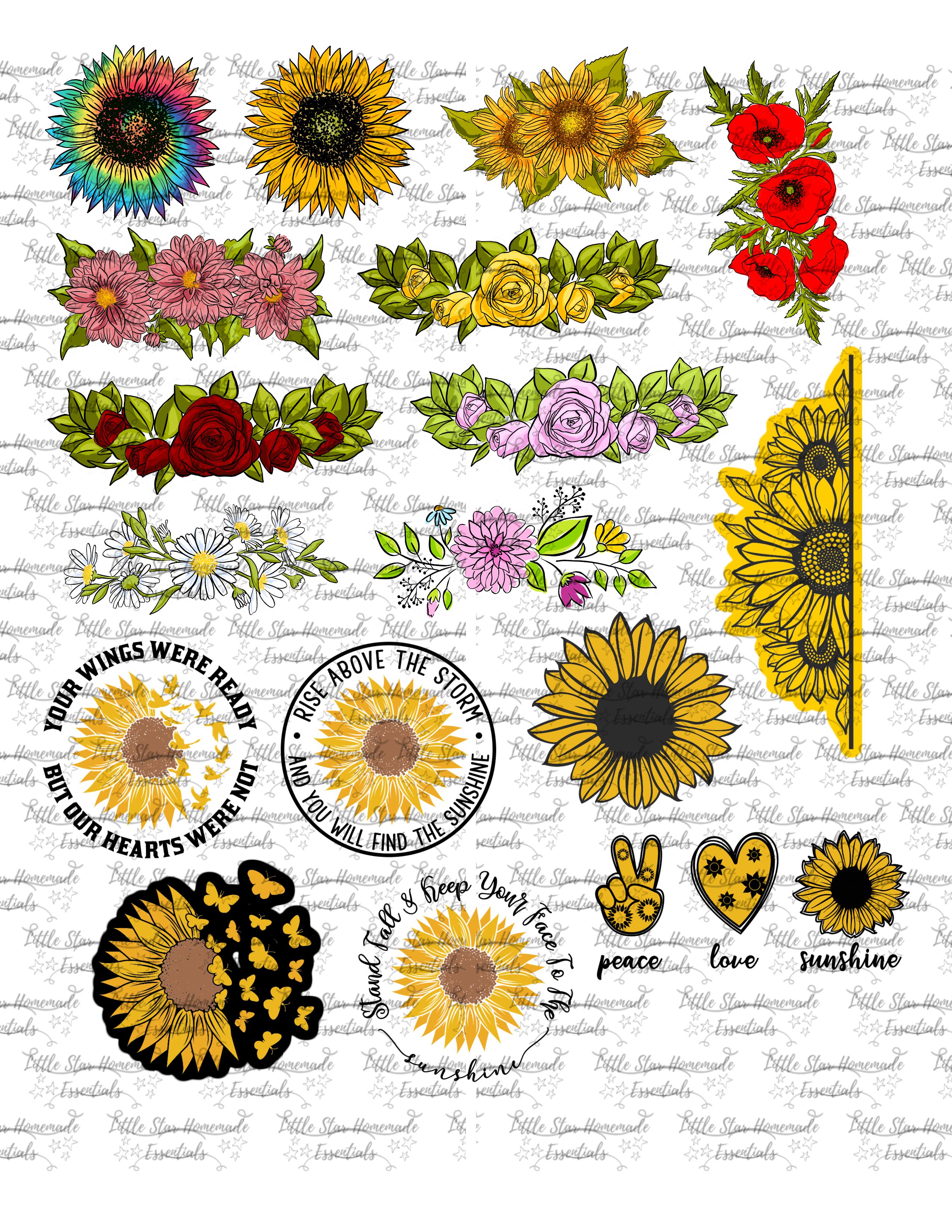 Flower Stickers Flower Stickers